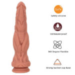 Dương vật giả nhựa dẻo gân guốc 24.5x5.5cm