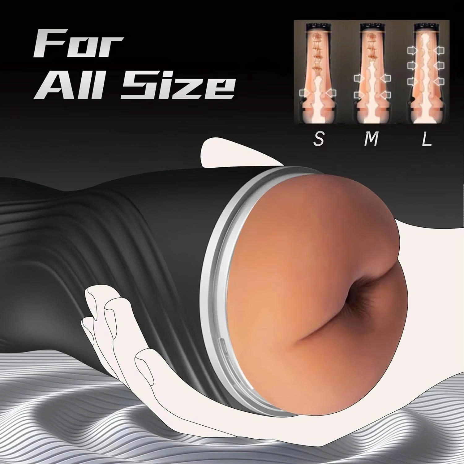 Cốc thủ dâm 3D tự động vân gân - Ảnh 2