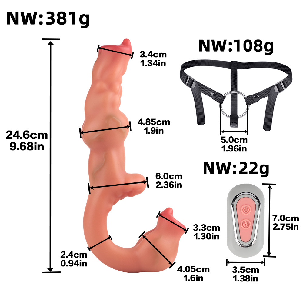 Dương vật rung silicone chó sói điều khiển từ xa - Ảnh 2