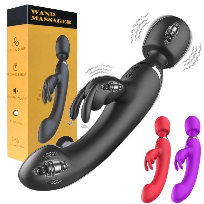 Chày rung AV massage 2 đầu sạc điện