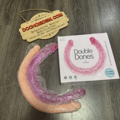 Dương vật giả 2 đầu nhựa dẻo 44cm